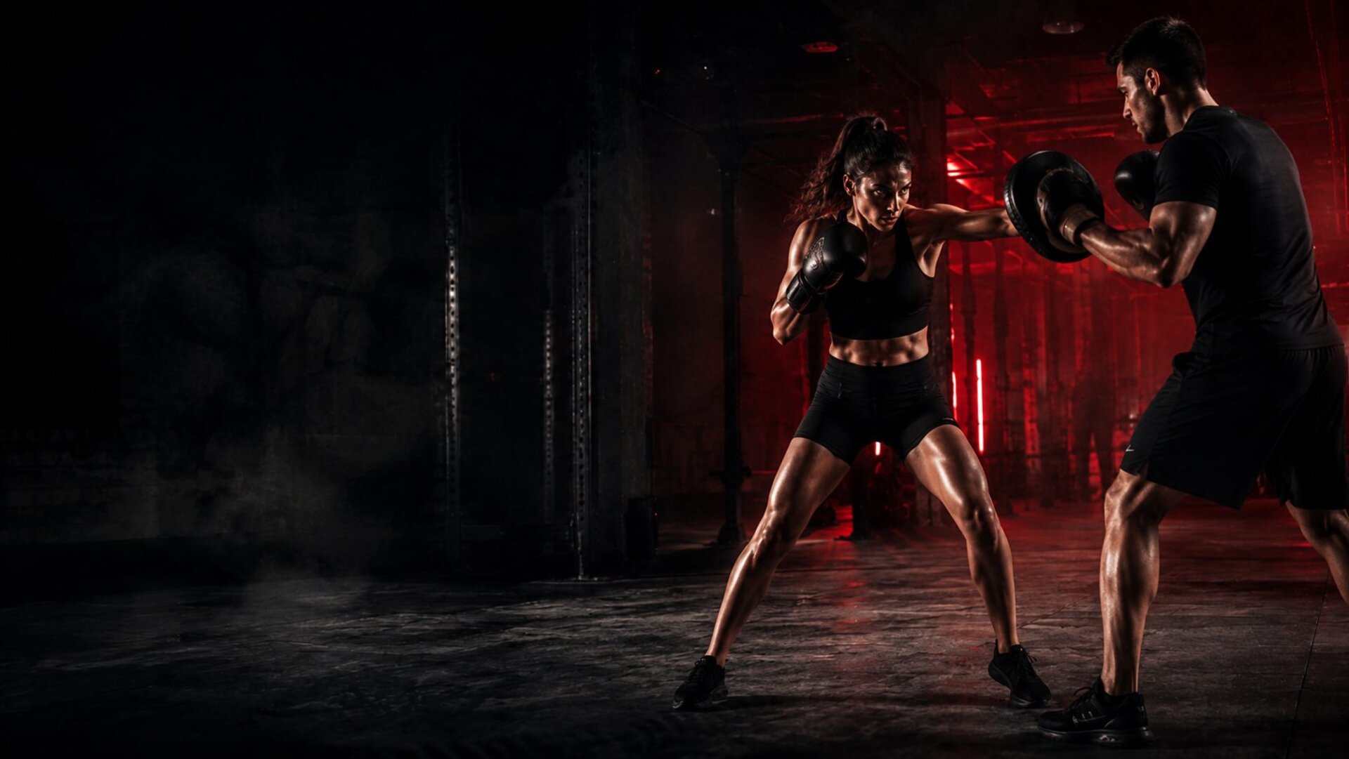 Personal Training mit Pratzen bei MyFitness Ansbach